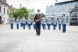 Bravrne vystpenie Vojenskej hudby  Bansk Bystrica na Dni otvorench dver v Prezidentskom palci