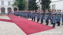 Jednotky VePBA privtali predsedu vldy Bieloruskej republiky
